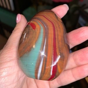 Vintage Murano Italian Glass Egg Paperweight